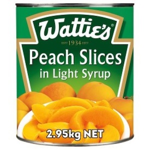 Watties Peaches In Light Syrup 2.95