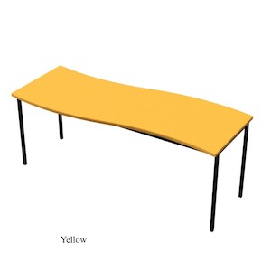 Products: School High Wave Rectangle Table (520 High) (Z)