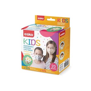 Respiratory Protection: Esko | Kids Face Mask | Carton of 20 Boxes