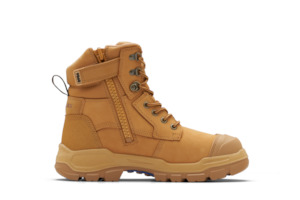 Blundstone | RotoFlex Wheat water-resistant nubuck 150mm zip sided safety boot | #9060