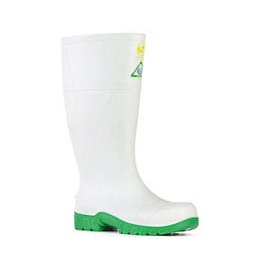 Safety Boots Footwear: Bata Industrials | Safemate White/Green Gumboots