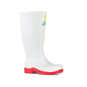 Bata Industrials | Safemate White/Red Gumboots