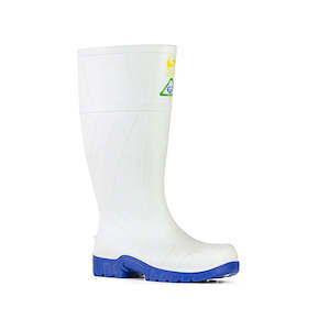 Bata Industrials | Safemate White/Blue Gumboots