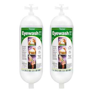 Spill Kits: Safety Shower Eye Wash Unit Replacement Bottles 2 x 1L Bottles