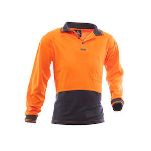 Safe-T-Tec | Orange/Navy 170gsm Microfiber DO Polo | 801086