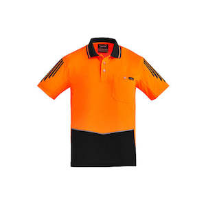 Syzmik Workwear | Mens Hi Vis Flux Short Sleeve Polo | ZH315