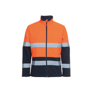 Hi Vis Wet Weather Jackets Coats: JBs Wear | Hi Vis Day & Night Water Resistant Softshell Jacket | 6DWJ