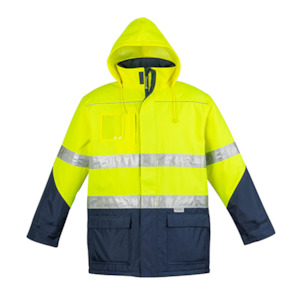 Hi Vis Wet Weather Jackets Coats: Syzmik Workwear | Hi Vis Storm Jacket | ZJ350