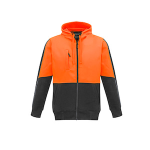 Hi Vis Sweatshirts Hoodies: Syzmik Workwear | Unisex Hi Vis Full Zip Hoodie | ZT485