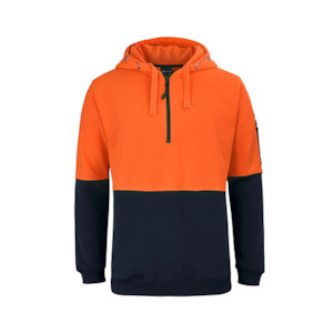 Hi Vis Sweatshirts Hoodies: JBs Wear | Hi Vis 1/2 Zip Hoodie | 6HVHZ