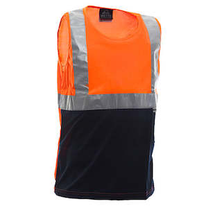 Singlet 170gsm Microfiber Polyester DN Orange/Navy | 802002