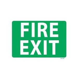 Fire Protection: Fire Exit Sign | RIGID 300mm x 100