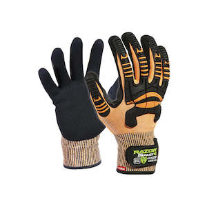 Cut Resistant Gloves: Esko | Razor Impact 5 Orange Glove | Carton of 72 Pairs | E484