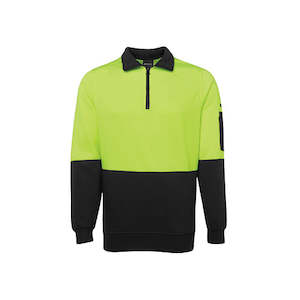 JBs Wear | Hi Vis 1/2 Zip Fleecy Sweat | 6HVFH