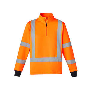 Sweatshirts Hoodies Womens: Syzmik Workwear | Unisex Hi Vis X Back Rail Jumper | ZT660