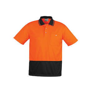 Syzmik Workwear | Unisex Hi Vis Basic Short Sleeve Spliced Polo | ZH231