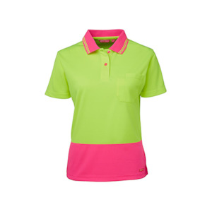 JBs Wear | Womens Hi Vis Short Sleeve Comfort Polo | 6LHCP