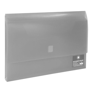 Stationery: OSC Document Wallet FC Velcro Closure Clear