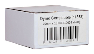 Icon Compatible Dymo LW Labels 25x13mm 1000 Roll