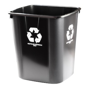 Stationery: Italplast Tidy Bin 32L Black