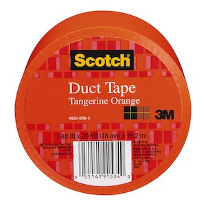 Scotch Duct Tape 920-ORG 48mm x 18.2m Tangerine Orange