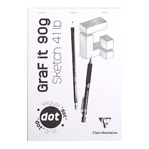 Stationery: GRAFiT Pad A4 Dotted Assorted