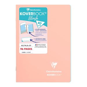 Stationery: Koverbook Blush A5 Lined Coral