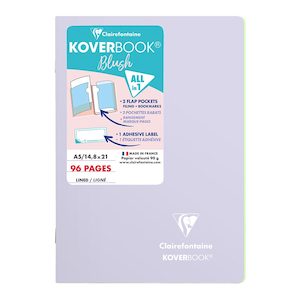 Stationery: Koverbook Blush A5 Lined Lilac