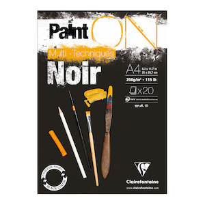 PaintON Pad Black A4 30sh