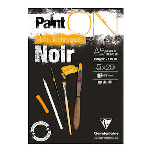 PaintON Pad Black A5 30sh