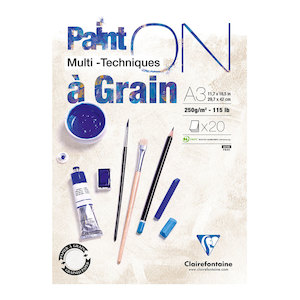 PaintON Pad Grain White A3 20sh