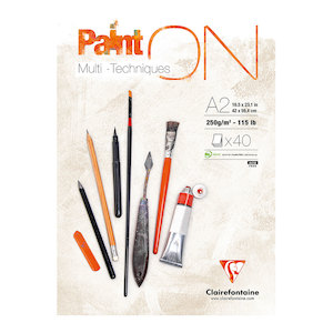 PaintON Pad White A2 40sh