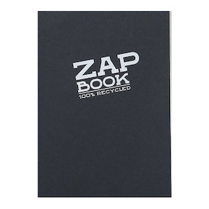 Stationery: Zap Book A5 Recycled Black