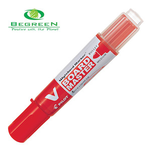 Pilot BeGreen V Board Whiteboard Marker Bullet Red (WBMA-VBM-M-R-BG)