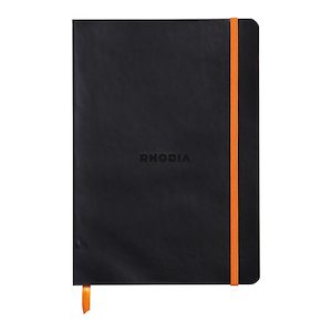 Rhodiarama Softcover Notebook A5 Lined Black