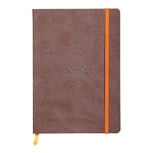 Rhodiarama Softcover Notebook A5 Lined Chocolate