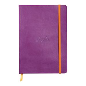 Rhodiarama Softcover Notebook A5 Lined Purple