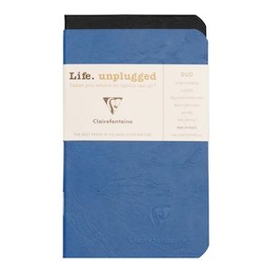 Stationery: Age Bag Notebook Pocket Lined Assorted 2 Pack