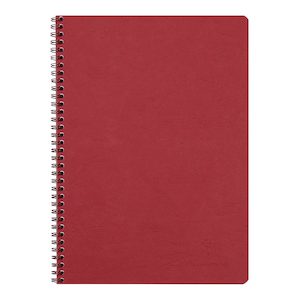 Age Bag Spiral Notebook A4 Lined Red