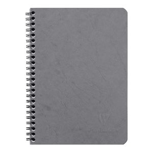 Age Bag Spiral Notebook A5 Lined Grey