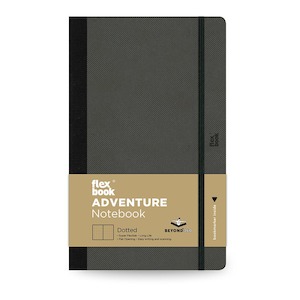 Stationery: Flexbook Adventure Notebook Medium Dotted Off-Black