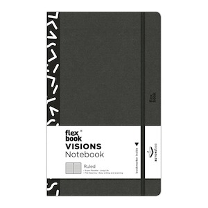 Flexbook Visions Notebook Medium Ruled Black/White