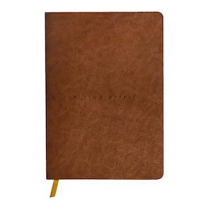 Flying Spirit Clothbound Journal A5 Lined Cognac