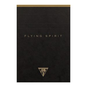 Flying Spirit Clothbound Notepad A6 Asstd Black