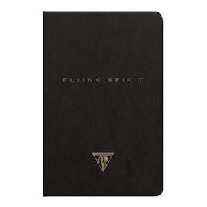 Flying Spirit Sewn Notebook 9×14 Asstd Black