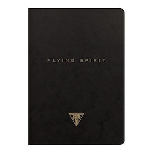 Flying Spirit Sewn Notebook A5 Asstd Black