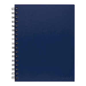 Icon Spiral Notebook A5 Hard Cover Blue 200 pg