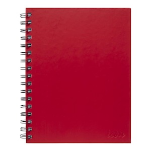 Icon Spiral Notebook A5 Hard Cover Red 200 pg