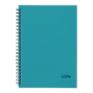 Icon Spiral Notebook A5 PP Cover Aqua 200 pg