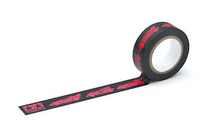 Tamiya Mini 4wd 95667 Fully Cowled 30th Anniv. Multipurpose Tape (15mm Width/Black & Pink)